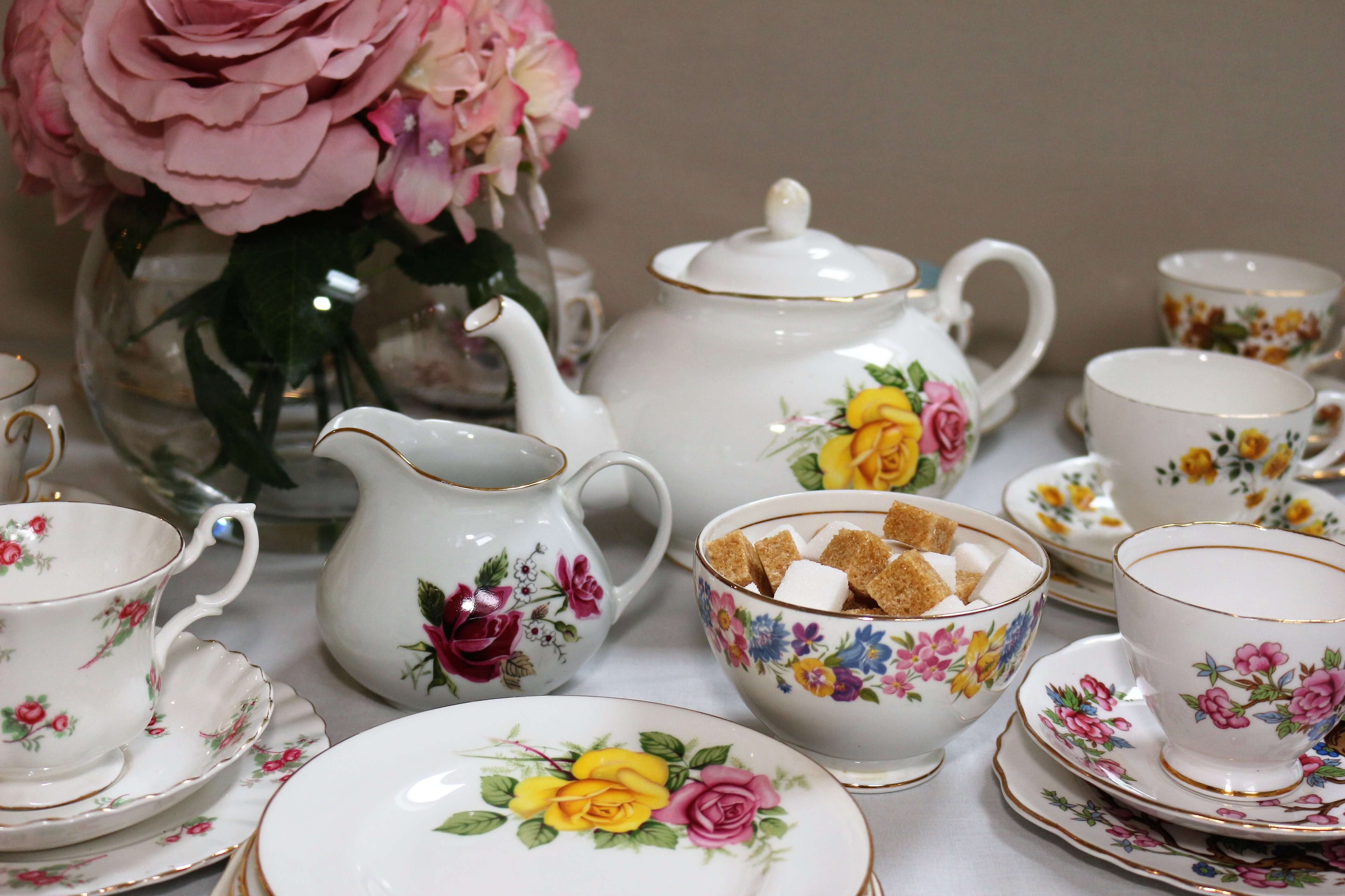 Vintage China Table Setting